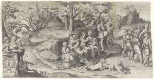 Małżeństwo Izaaka i Rebeki (arkusz 1)