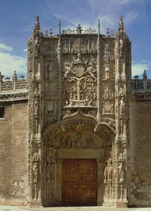 Fasada wejściowa (Narodowe Muzeum Rzeźby Religijnej) zbudowana w latach 1488-96 autorstwa Gil de Siloe