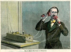 Telefon dzwonów w eksploatacji, koniec XIX wieku. autorstwa Gilbert