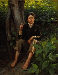 Jego pierwszy dym 1878 (olej na płótnie)