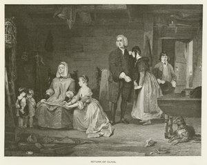 Powrót Olivii autorstwa Gilbert Stuart after Newton