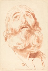 Głowa mężczyzny autorstwa Gilles Demarteau, the Elder after Edme Bouchardon