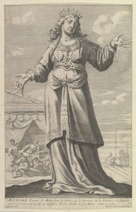 Monime, 1647. Twórcy: Gilles Rousselet, Abraham Bosse. autorstwa Gilles Rousselet and Abraham Bosse