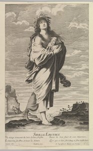Sybilla erytrejska, ca. 1635. Twórcy: Gilles Rousselet, Abraham Bosse. autorstwa Gilles Rousselet and Abraham Bosse