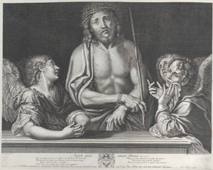 Ecce Homo z trzema aniołami, 1634-86. autorstwa Gilles Rousselet