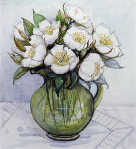 Róże bożonarodzeniowe, 1984 autorstwa Gillian Lawson