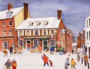 Biały niedźwiedź, Hampstead, 1990 (akwarela na papierze)