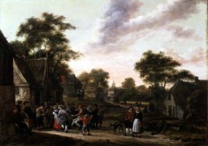 Chłopi na tańcu autorstwa Gillis Rombouts
