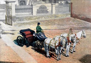 Trójka konna latem, Rosja, ok. 1890 r.