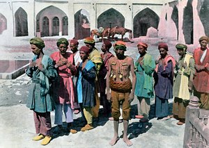 Derwisze i męczennicy, Teheran, ok. 1890 autorstwa Gillot