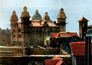 Pałac byłego pierwszego ministra i koszary marines, Madagaskar, koniec XIX wieku. autorstwa Gillot