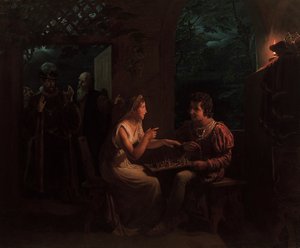 Ferdynand i Miranda grają w szachy, 1822.