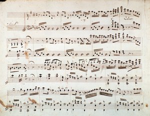 Pierwsza strona nut do symfonii zredukowanej na fortepian Otella, opera Gioacchino Rossiniego