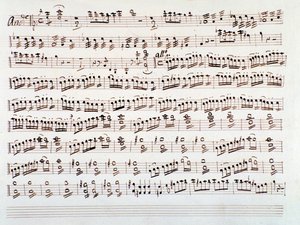 Strona muzyki skrzypcowej do symfonii Gioacchino Rossiniego