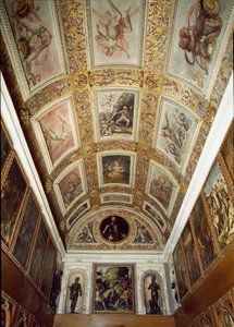 Historia Prometeusza (sufit Studiolo de Francesco I de Medici