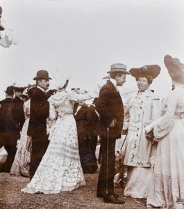 Eleganccy ludzie biegli galopem, Cascine Park, Florencja