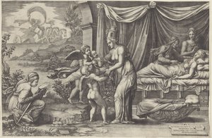 Alegoria Narodzenia autorstwa Giorgio Ghisi