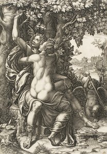 Angelica i Medoro, ok.1570 autorstwa Giorgio Ghisi