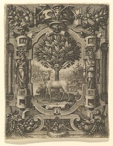 Godło Lukrecji Gonzagi, przed 1566 rokiem. autorstwa Giorgio Ghisi