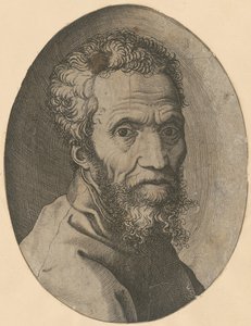 Portret Michała Anioła autorstwa Giorgio Ghisi
