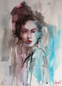 Wyrazisty portret kobiety autorstwa Giorgio Gosti