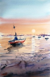 Łódź „Golden Hour” autorstwa Giorgio Gosti