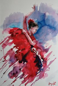 Pełna pasji tancerka flamenco autorstwa Giorgio Gosti