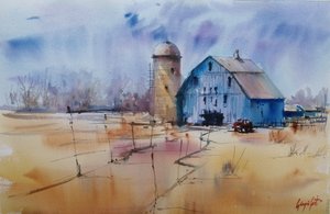 Winter Farm – Dzieci autorstwa Giorgio Gosti