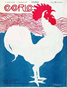Przednia okładka magazynu „Cocorico”, grudzień 1901 (kolor lito)