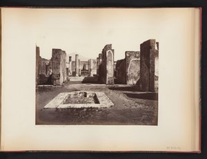Widok na ruiny Casa di Pansa w Pompejach, Włochy Casa di Pansa (Pompeje) (tytuł na obiekcie)