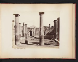 Widok na ruiny domu Marco Olconio w Pompejach, Włochy (Pompeje) Casa di Marco Olconio (tytuł na obiekcie)