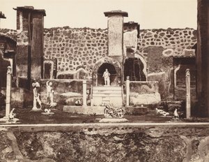 Dom Marka Lukrecjusza, Pompeje, ok. 1870 r. (zdjęcie) autorstwa Giorgio Sommer