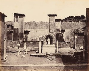 Dom Marka Lukrecjusza, Pompeje, ok. 1870 r. (zdjęcie) autorstwa Giorgio Sommer