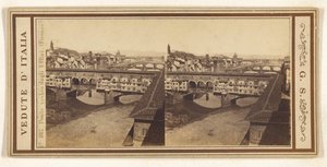 Stary Most z Uffizi, (Florencja) autorstwa Giorgio Sommer