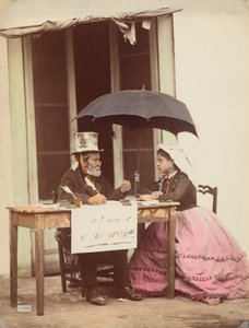 Pisarz publiczny, Neapol, 1865-1870 (zdjęcie) autorstwa Giorgio Sommer
