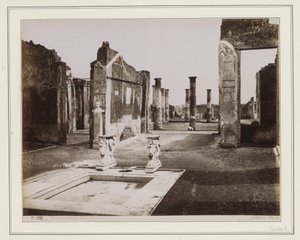 Ruiny Casa di Cornelia Ruffo w Pompejach autorstwa Giorgio Sommer