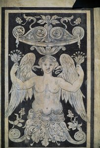 Figura alegoryczna, autorstwa Giorgio Vasari, Tommaso Battista del Verrocchio i Alessandro Forzori, Palazzo dei Cavalieri lub Palazzo della Carovana, Piazza dei Cavalieri, Piza, Toskania, Włochy autorstwa Giorgio Vasari