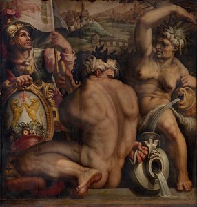 Alegoria Casentino, 1563-1565 autorstwa Giorgio Vasari