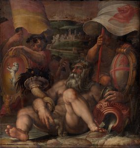 Alegoria Colle val delsa i San Gimignano, 1563-1565 autorstwa Giorgio Vasari