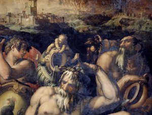 Alegoria regionu Chianti we Włoszech autorstwa Giorgio Vasari