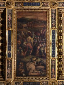 Schwytanie Vicopisano autorstwa Giorgio Vasari