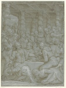 Chrystus w domu Szymona faryzeusza autorstwa Giorgio Vasari