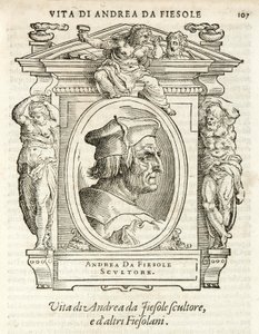 Mediolan, Biblioteka Braidense, Vite de piv excellent, Giorgio Vasari 1568, Andrea da Fiesole autorstwa Giorgio Vasari