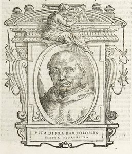 Mediolan, Biblioteca Braidense, Vite de piv excellent, Giorgio Vasari 1568, Fra Bartolomeo zwany Baccio della Porta autorstwa Giorgio Vasari