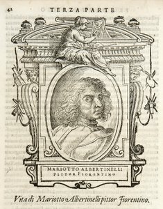 Mediolan, Biblioteca Braidense, Vite de piv excellent, Giorgio Vasari 1568, Mariotto Albertinelli autorstwa Giorgio Vasari