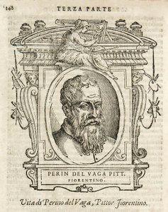 Mediolan, Biblioteka Braidense, Vite de piv excellent, Giorgio Vasari 1568, Perin del Vaga autorstwa Giorgio Vasari