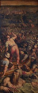 Pogrom Turków pod Piombino, 1563-1565 autorstwa Giorgio Vasari
