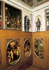 Studiolo (małe studium) Francesco I, Giorgio Vasari (1511-1574), Palazzo Vecchio, Florencja, Włochy autorstwa Giorgio Vasari