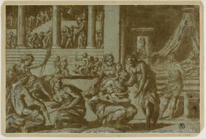 Studium alegorii narodzin autorstwa Giorgio Vasari