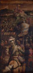 Zdobycie twierdzy Monastero, 1563-1565 autorstwa Giorgio Vasari